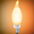 500 Lumens - 5 Watt - LED Chandelier Filament Bulb - Warm Dimming 3000 to 1800 Kelvin - 4.3 in. x 1.4 in Thumbnail
