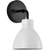 6 in. Vanity Light Fixture - 1-Light - White Shade - Black Finish Thumbnail