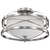 14 in. Semi-Flush Mount Ceiling Light Fixture - Opal Glass - Nickel Finish Thumbnail