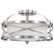 14 in. Semi-Flush Mount Ceiling Light Fixture - Opal Glass - Nickel Finish Thumbnail