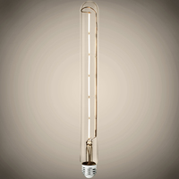 450 Lumens - 5 Watt - 4000 Kelvin - LED T10 Tubular Filament Bulb - 12.01 in. x 1.26 in.  - Clear - 40 Watt Equal - Cool White - Medium Base - 90 CRI - 120 Volt - PLT-13494
