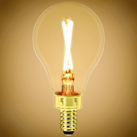250 Lumens - 3 Watt - 2700 Kelvin - LED A15 Filament Bulb - Amber Tint - 25 Watt Equal - Candelabra Base - 90 CRI - 120 Volt - PLT-13472