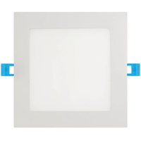 600 Lumens - 9 Watt - 4000 Kelvin - 4 in. New Construction LED Downlight Fixture - Hardwire - 60 Watt Incandescent Equal - Square - White Trim - 120 Volt - Euri Lighting DLC4SQ-2040e