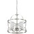 3-Light Chandelier Fixture - 16 in. Wide - Opal Glass Shade - Nickel Finish Thumbnail