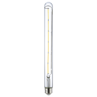 450 Lumens - 5 Watt - 2700 Kelvin - LED T9 Tubular Filament Bulb - 12.01 in. x 1.1 in. - Clear - 40 Watt Equal - Warm White - Medium Base - 90 CRI - 120 Volt - PLT-13504