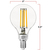 Natural Light - 2 in. Dia. - AmberGlow LED G16 Globe - 4 Watt - 40 Watt Equal  Thumbnail