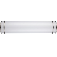 24 in. Wattage and Color Selectable LED Vanity Light Bar - 2150 Lumen Max - 25 Watt Max - Nickel Finish - Watts 15-20-25 - Kelvin 3000-4000-5000 - Horizontal or Vertical Installation - 90 CRI - 120-277 Volt - Euri Lighting EIN-VL19FR-3000e