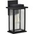 12.5 in. x 7.5 in. Outdoor Wall Sconce Fixture - Seeded Glass - Black Finish Thumbnail
