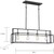 11 in. x 36 in. Island Pendant Fixture - Black Finish Thumbnail