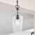 14 in. x 6.5 in. Pendant Fixture - Clear Glass - Black Finish Thumbnail