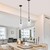 14 in. x 6.5 in. Pendant Fixture - Clear Glass - Black Finish Thumbnail