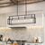 11 in. x 36 in. Island Pendant Fixture - Black Finish Thumbnail