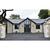 15 in. x 7.5 in. Post Top Fixture - Clear Glass - Black Finish Thumbnail