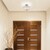13 in. Semi-Flush Mount Ceiling Light Fixture - Frosted Glass - Nickel Finish Thumbnail