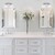 16 in. Vanity Light Fixture - 2-Light - Frosted Glass - Chrome Finish Thumbnail