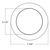 1350 Lumens - 15 Watt - 6 in. Color Selectable LED Surface Mount Downlight Fixture Thumbnail