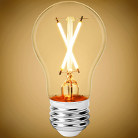 250 Lumens - 3 Watt - 2700 Kelvin - LED A15 Filament Bulb - Clear - 25 Watt Equal - Medium Base - 90 CRI - 120 Volt - PLT-13480