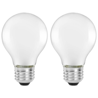 25 Watt - Frost - Incandescent A19 Bulb  - Medium Base - 120 Volt - Pack of 2 - GE 97492