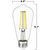 800 Lumens - 8.5 Watt - LED Edison Filament Bulb - Warm Dimming 3000 to 1800 Kelvin - 5.1 in. x 2.8 in. Thumbnail
