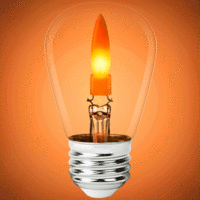 LED S14 FLAME FIL 1800K