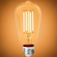 LED 5W ST18 AMBER TINT 2200K