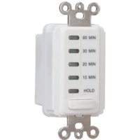 Electronic In-Wall Timer Switch - Single Pole - White - 10/20/30/60 Mininum Time Range - 120 Volt - Intermatic EI210W