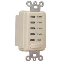 Electronic In-Wall Timer Switch - Single Pole - Ivory - 5/10/15/30 Minimum Time Range - 120 Volt - Intermatic EI200