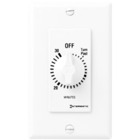 Spring Wound In-Wall Timer Switch - White - 30 Minute Time Cycle - SPST - Intermatic FD30MWC
